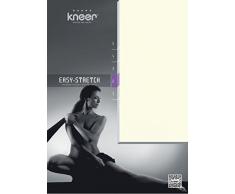 Kneer Spannbetttuch, Qualität 25, Easy-Strech, Farbe 26 Ecru 120x200-130x220