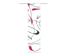 Home Fashion Flächenvorhang, Rot, 245 x 60 cm