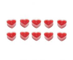 Small Foot by Legler Teelichter, Plastik, Rot, 4.5 x 2 x 4 cm