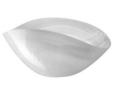 Leonardo Alabastro Schale weiß, 38 cm x 20 cm (BxT), handgefertigt, semitransparentes Farbglas, 031214