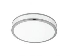 EGLO LED Deckenlampe Palermo 3, 1 flammige Deckenleuchte, Material: Stahl und Kunststoff, Farbe: chrom, weiß, Ø: 41 cm, weißtöne per Schalter einstellbar