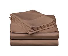 Impressions Bettwäsche aus echter ägyptischer Baumwolle, Fadendichte 300 , Taupe, Einzelbett