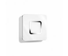 Steinel LED Innenleuchte RS LED M1 Chrom, 11 W LED Wandlampe, 360° Bewegungsmelder, 8m Reichweite, für Flur & Treppe