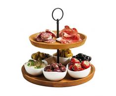 2-stöckige Etagere, Servierset