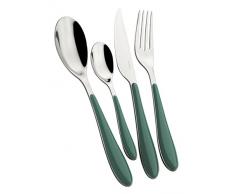 Bugatti GGCV-023F50 Gioia Besteckgarnitur, 24-teilig Edelstahl Seladongrün 22 x 8 x 30 cm
