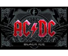 AC/DC Frühstücksbrettchen, Kunststoff, schwarz, 23.3 x 14.4 x 0.2 cm