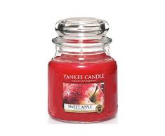 Yankee Candle Classic Housewarmer Mittel, Sweet Apple, Duftkerze, Raum Duft im Glas / Jar, 1304332E