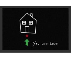 empireposter You Are here - Fussmatte, Größe: 60 x 40 cm, Material Polypropylen