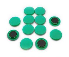 First4magnets F4M40-GREEN-1 Große grüne Pinnwand/Planung Magnet (40mm Durchmesser x 8mm hoch) (1 Packung mit 12), silver, 25 x 10 x 3 cm