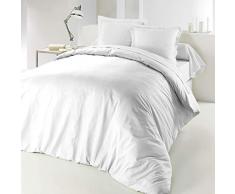 Douceur dIntérieur Lina Bettbezug für Doppelbett, Baumwolle, Weiß, 260 x 240 cm