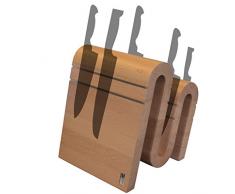 Arte Legno, magnetischer Messerblock und elegantes Küchenaccessoire, Buchenholz natur, 14 Knives
