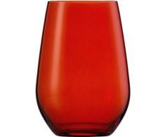 Schott Zwiesel Vina Spots Wasserglas, Kristallglas, rot, 8.1 cm, 6
