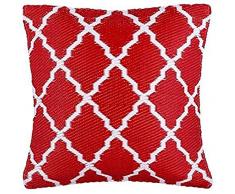 Ambientair. Außenpolster aus recyceltem Kunststoff. Maße 50x50cm. Rote Farbe. Außenkissen für Badezimmer oder Schwimmbäder. Es unterstützt die Außenwelt und die Feuchtigkeit.