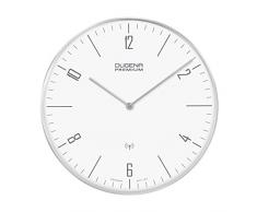 Dugena Dessau Funk-Wanduhr, 32 cm, Araber, silber