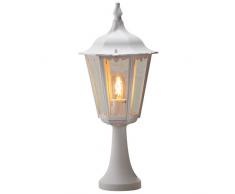 Konstsmide Firenze 7214-250 Sockelleuchte B: 23,5cm T: 23,5cm H: 55cm / 1x100W / IP43 / lackiertes Aluminium / matt-weiß