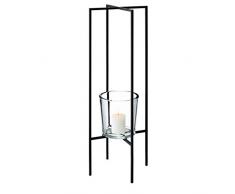 Blomus Nero Standleuchter, Metall, schwarz, H 80 cm, B, T 30,5 cm