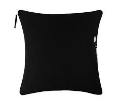 Sunny-Kissenbezug – weiche Kissenhülle aus Baumwolle für Sofa, Terrasse und Garten – mit dekorativem Reißverschluss - 40x40 cm – 980 black – von ’zoeppritz since 1828’