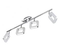 Briloner Leuchten LED Deckenstrahler, Deckenleuchte, Deckenlampe, Spots, LED Strahler, Wohnzimmerlampe, Deckenspot, Deckenbeleuchtung, Deckenlampe Wohnzimmer-Kinderzimmer-Schlafzimmer, LED Lampe, schwenkbar