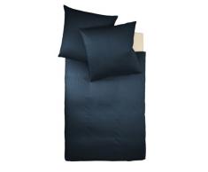 fleuresse G-009100-6544-0200 Makosatin Bettwäsche colours Uni 155 x 200 cm marine