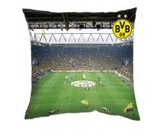 BVB Kissen SÃ¼dtribÃ¼ne, Polyester, Mehrfarbig, 40 x 40 x 5 cm