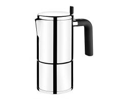 BRA 170401 Bali Italienische Kaffeemaschine für 4 Tassen, Edelstahl