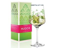 RITZENHOFF Hugo R. Hugo-Glas, Aperitif-Glas von Kathrin Stockebrand, aus Kristallglas, 600 ml, mit edlen Platinanteilen