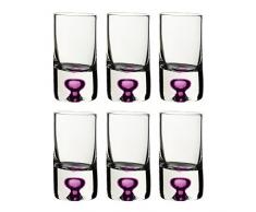 Kitchen Craft Barcraft Farbige Schnapsgläser, Pink, 6 Stück