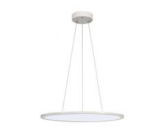 SLV Pendelleuchte LED Panel, rund, weiÃ, 40W, dimmbar 1-10V, 4000K 158624