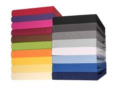 CelinaTex Lucina Topper Spannbettlaken 90x200 - 100x200 lila Baumwolle Spannbetttuch