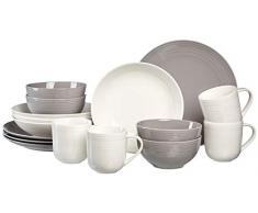 Ritzenhoff & Breker Kombiservice Levi, 16-teilig, Grau / Weiss