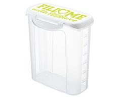 Sundis Rotho Vorratsdose Clic & Lock 1,5l in bunt, Kunststoff, lindgrün, 16,9 x 9,8 x 20,2 cm