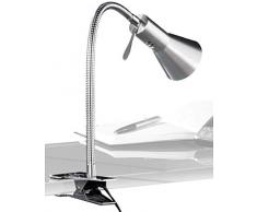 Honsel Leuchten 82691 Honsel Klemmleuchte aluminiumfarbig/chrom