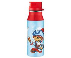 Alfi 5377147060 Trinkflasche Element Edelstahl, (0,6 Liter) pirates blau