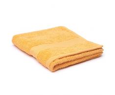 Excelsa Bagno Handtuch 100x60cm in gelb, 100% Baumwolle, 100 x 60 x 1 cm