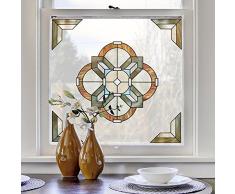 ARTSCAPE Newport Amber Fensterfolie, Mehrfarbig, 30.5cm x 30.5cm