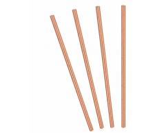 Ginger Ray Rose Gold Folie Metallic Papier Party Trinkhalme X 25 ? Schöne Botanics