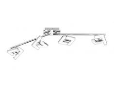 WOFI Spot, Metall, Integriert, 9 W, Chrom, 83 x 10 x 105 cm