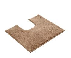 Gözze Mikrofaser Badteppich, 50 x 45 cm, mit Ausschnitt, RIO, Sand, 1025-73-050046