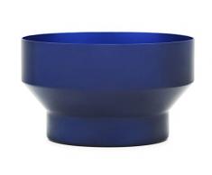 Norman Copenhagen Meta Deko Schale, Aluminium, blau, H:14xØ:24cm