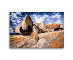 Calvendo Premium Textil-Leinwand 75 cm x 50 cm quer, Remarkable Rocks auf Kangaroo Island | Wandbild, Bild auf Keilrahmen, Fertigbild auf echter Leinwand. - Best of Down Orte Orte