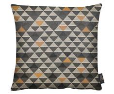APELT Mix 49x49 87 Kissenhülle, Polyester, taupe / kupfer, 49 x 49 cm