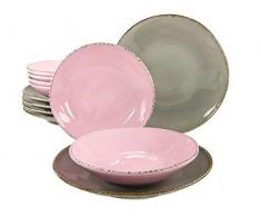 CreaTable 14777, Serie Organic Ella, Geschirrset Tafelservice 12 teilig