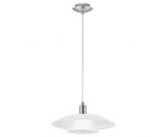EGLO BRENDA Hängeleuchte, Stahl, E27, 60 W, nickel-matt