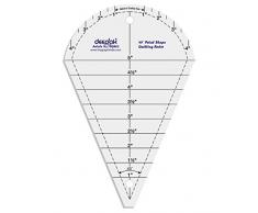 45 ° Petal Form Quilt Entwerfen und Crafting Quilting Ruler Vorlage 5 Zoll