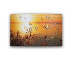 Kreative Feder Seeufer Designer Funk Wanduhr Funkuhr modernes Design * Made in Germany* WA220F