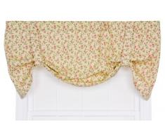 Ellis Marcia Vorhang mit Blumenranken-Aufdruck Tie-Up grün