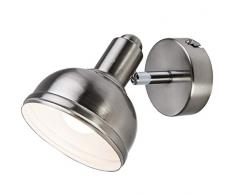 Nino Leuchten Deckenleuchte, Metall, Silber, 13 x 10 x 10 cm