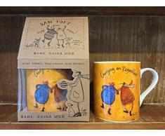 Pyramid International SAM Toft (Carrying ON REGARDLESS) Porzellanbecher, Keramik, Mehrfarbig, 12.5 x 8.5 x 9 cm