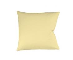 fleuresse Colours Kissenbezug, Satin, vanille, 24.4 x 16.8 x 0.6 cm