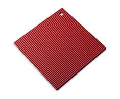 Zeal Silikon hitzebeständig rutschfeste Untersetzer, Silikon, rot, 22 cm